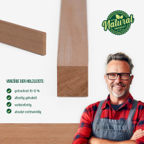 Holzleiste - Mahagoni gehobelt - 20x50x1000mm