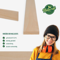 Wood strip - Planed birch - 10x25x1000mm