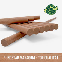 Round rod - Mahogany planed - ⌀25x1000mm