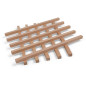10-piece set of wooden strips - planed beech - 20x20x500mm
