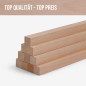 10er-Set Holzleiste - Buche gehobelt - 20x20x500mm