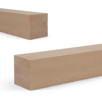 Glued beech wood made to measure - 100x100mm