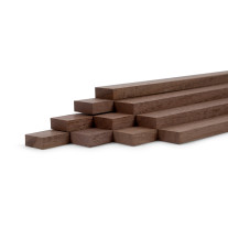 10-piece set of wooden strips - planed walnut - 8x25x500mm
