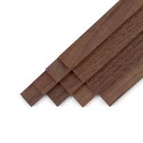 10er-Set Holzleiste - Nussbaum gehobelt - 8x25x500mm