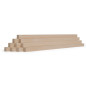 10-piece set of wooden strips - planed ash - 30x30x500mm