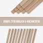 10-piece set of wooden strips - planed ash - 8x20x500mm