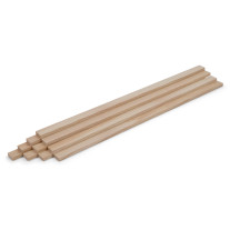 10-piece set of wooden strips - planed ash - 8x25x500mm