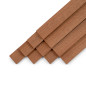 10-piece set of wooden strips - planed mahogany - 8x20x500mm