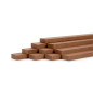 10er-Set Holzleiste - Mahagoni gehobelt - 8x25x500mm