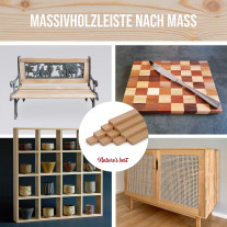 10er-Set Holzleiste - Lärche gehobelt - 8x20x500mm