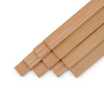 10er-Set Holzleiste - Lärche gehobelt - 8x25x500mm