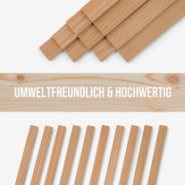 10er-Set Holzleiste - Lärche gehobelt - 8x25x500mm