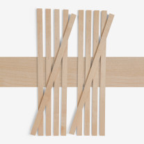 10er-Set Holzleiste - Birke gehobelt - 8x25x500mm