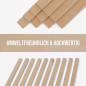 10-piece set of wooden strips - planed birch - 8x25x500mm
