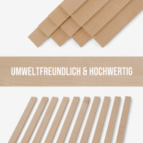 10er-Set Holzleiste - Birke gehobelt - 8x25x500mm