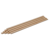 10-piece set of wooden strips - planed birch - 8x25x500mm