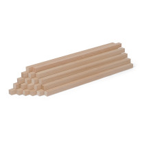 20-piece set of wooden sticks - planed beech - 10x10x250mm