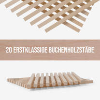 20er-Set Holzstäbe - Buche gehobelt - 10x10x250mm