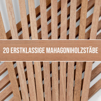 20er-Set Holzstäbe - Mahagoni gehobelt - 10x10x250mm