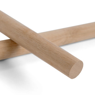 Rundstab - Eiche gehobelt - Ø 40 x 300-1000mm