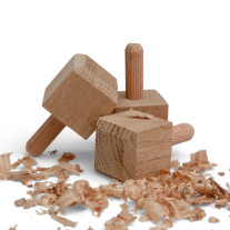 Decorative nails - Oak chamfered - 20x20x20mm