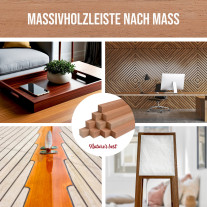 Woodsellers - Solid Mahogany Wood Strip Made to Measure - Planed on All Sides