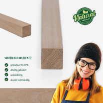 Wood strip - planed oak - 25x25x1000mm