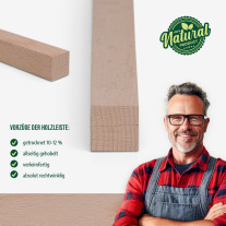 Holzleiste - Buche gehobelt - 25x25x1000mm