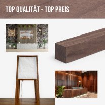 Holzleiste - Nussbaum gehobelt - 20x20x1000mm