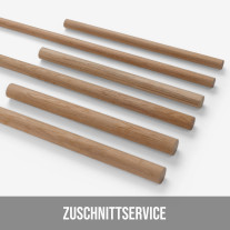 Round bar - oak made to measure