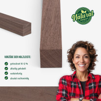 Wood strip - planed walnut - 25x25x1000mm