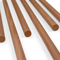 Round bar - mahogany made to measure