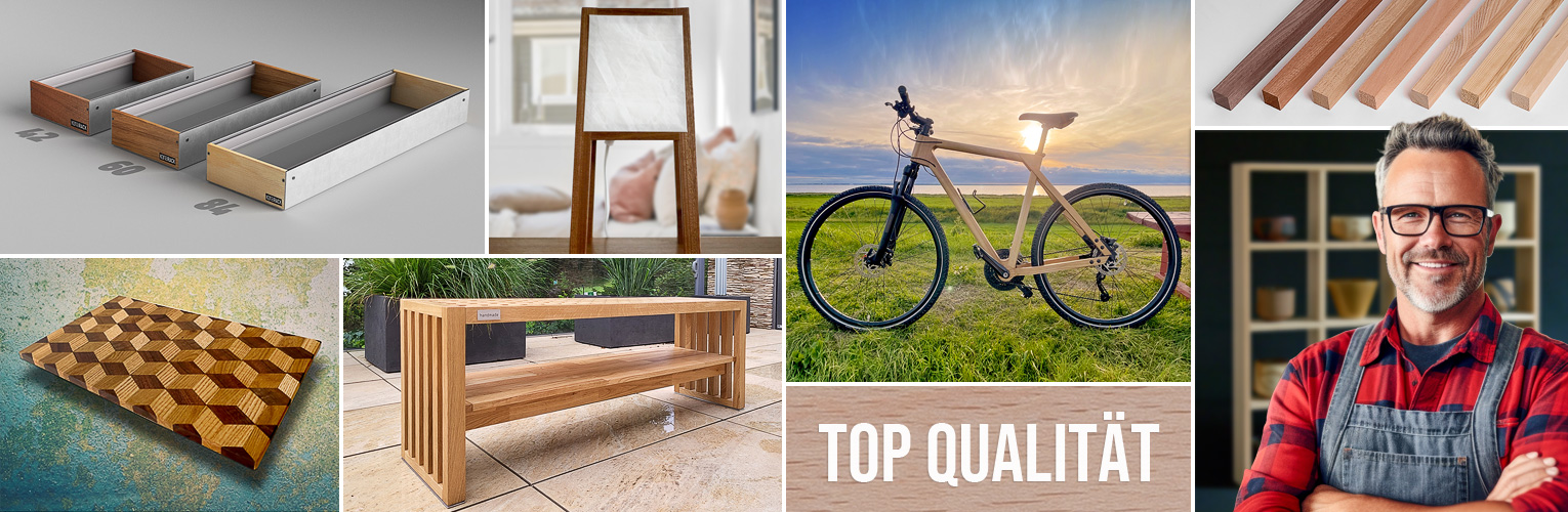 Massivholzleiste Buche nach Mass - Anwendungsbeispiele