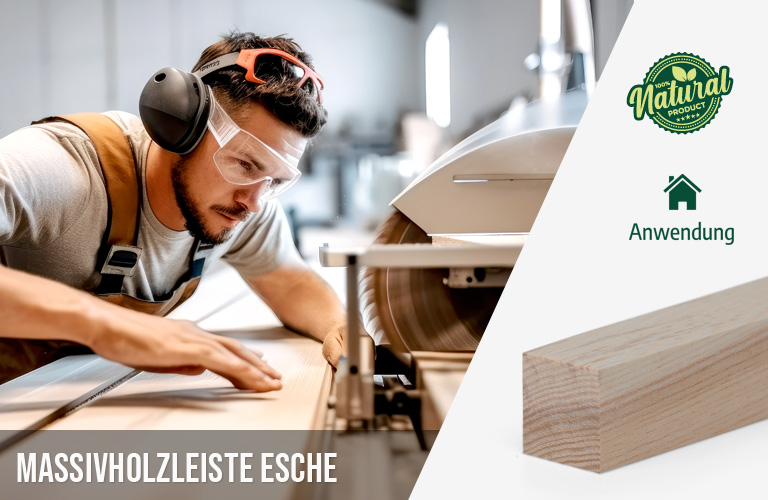 Zuschnittservice Woodsellers - Massivholzleiste Esche