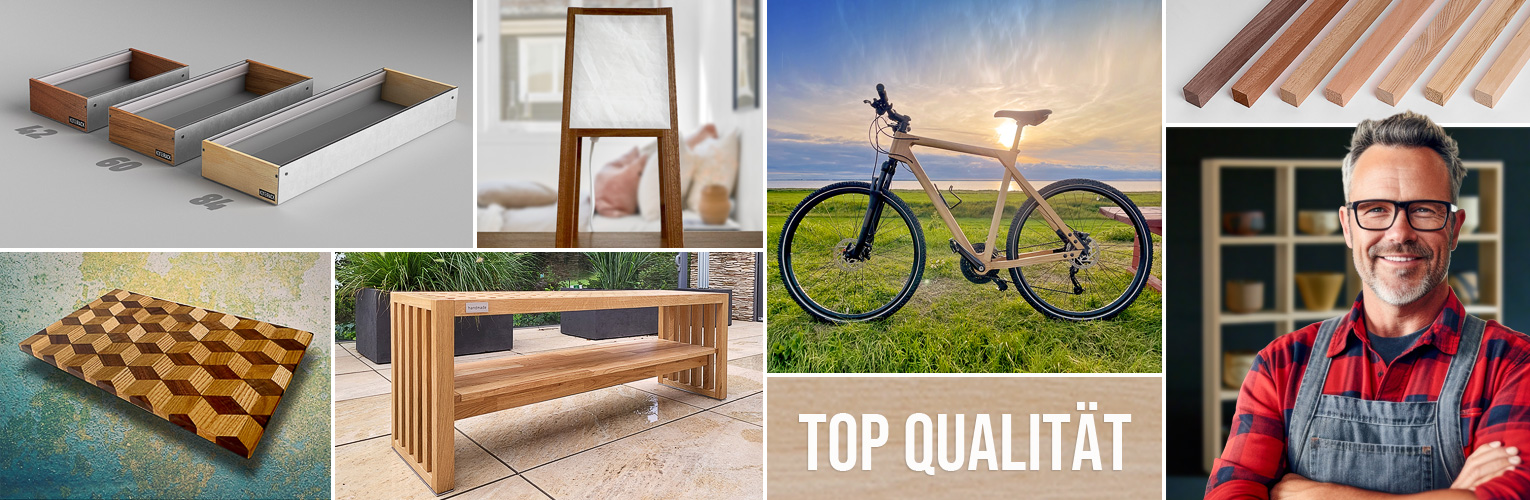 Massivholzleiste Birke nach Mass - Anwendungsbeispiele