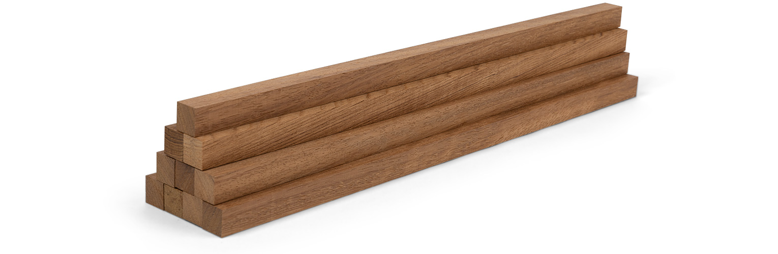 Woodsellers - Limited Edition - 10er-Set Holzleiste - Teak