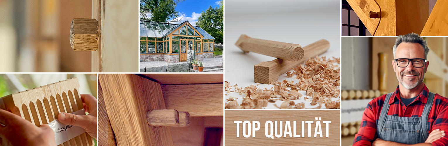 Holznägel - Eiche standard - Anwendungsbeispiele