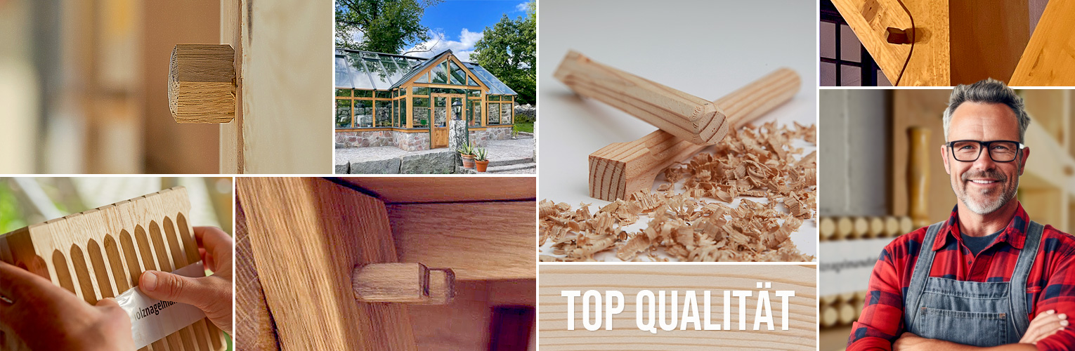 Holznägel - Lärche universal - Anwendungsbeispiele